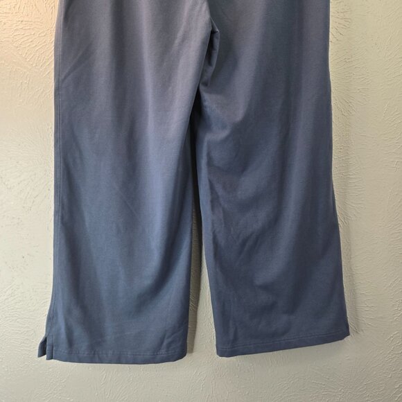 L.L. Bean Ultrasoft Sweatpants Plus Size 2X Blue Wide Leg Pull On Relaxed Fit - Picture 11 of 13